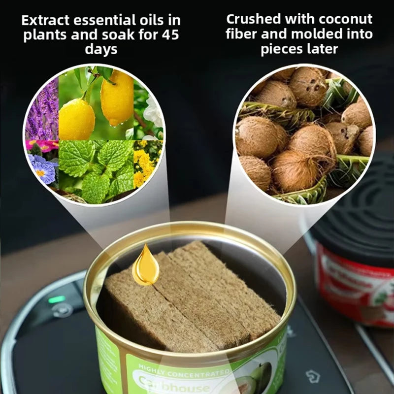 Jzah Car & Home Air Freshener - Long Lasting Aromatherapy Wood Block