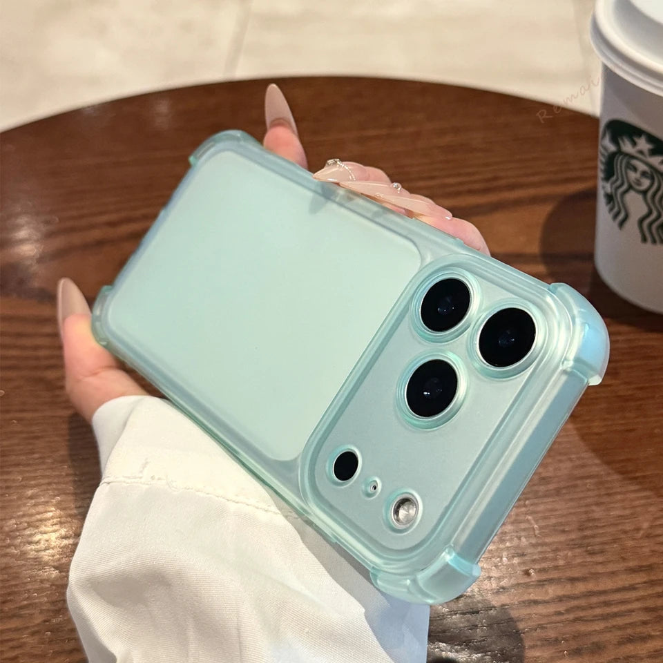 Jzah Shop Matte Clear Shockproof Phone Case for iPhone 11–17 Series (All Models)