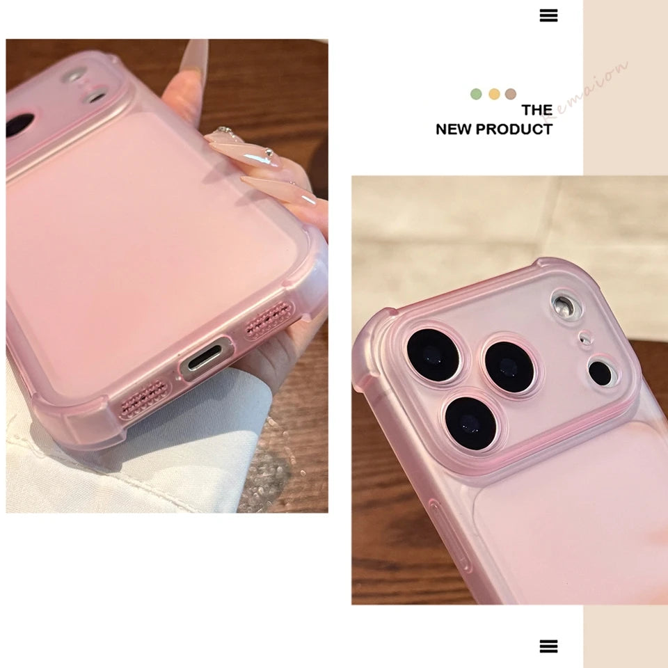 Jzah Shop Matte Clear Shockproof Phone Case for iPhone 11–17 Series (All Models)