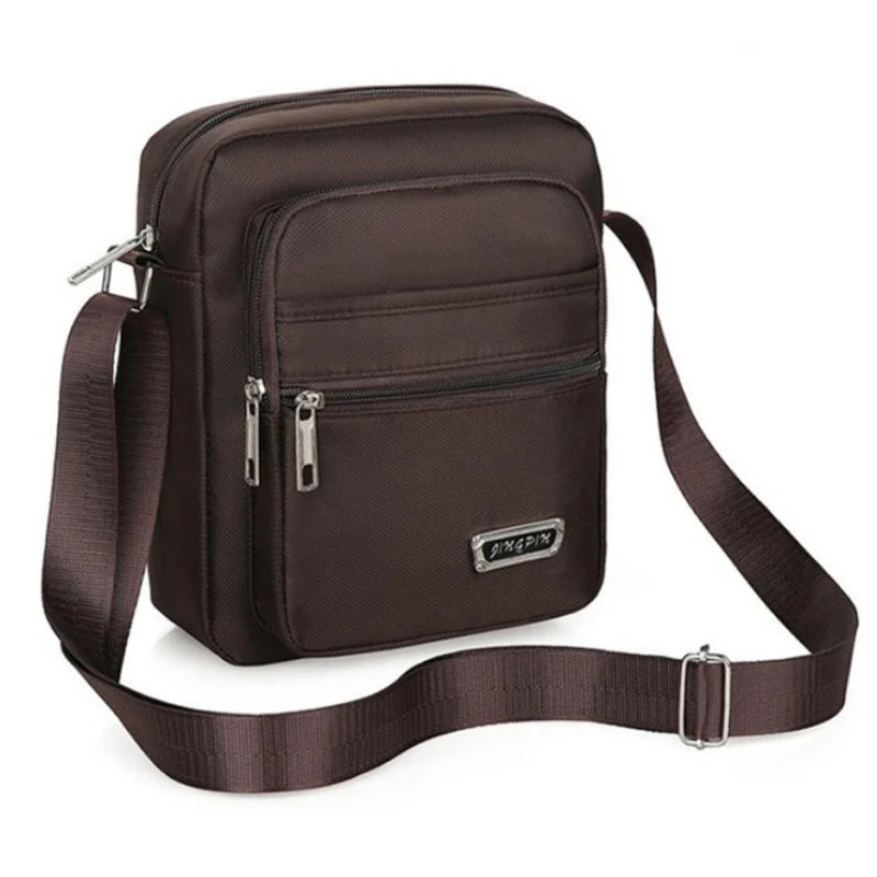 Men's Nylon Crossbody Shoulder Bag – Large Capacity Waterproof Business & Leisure Handbag
