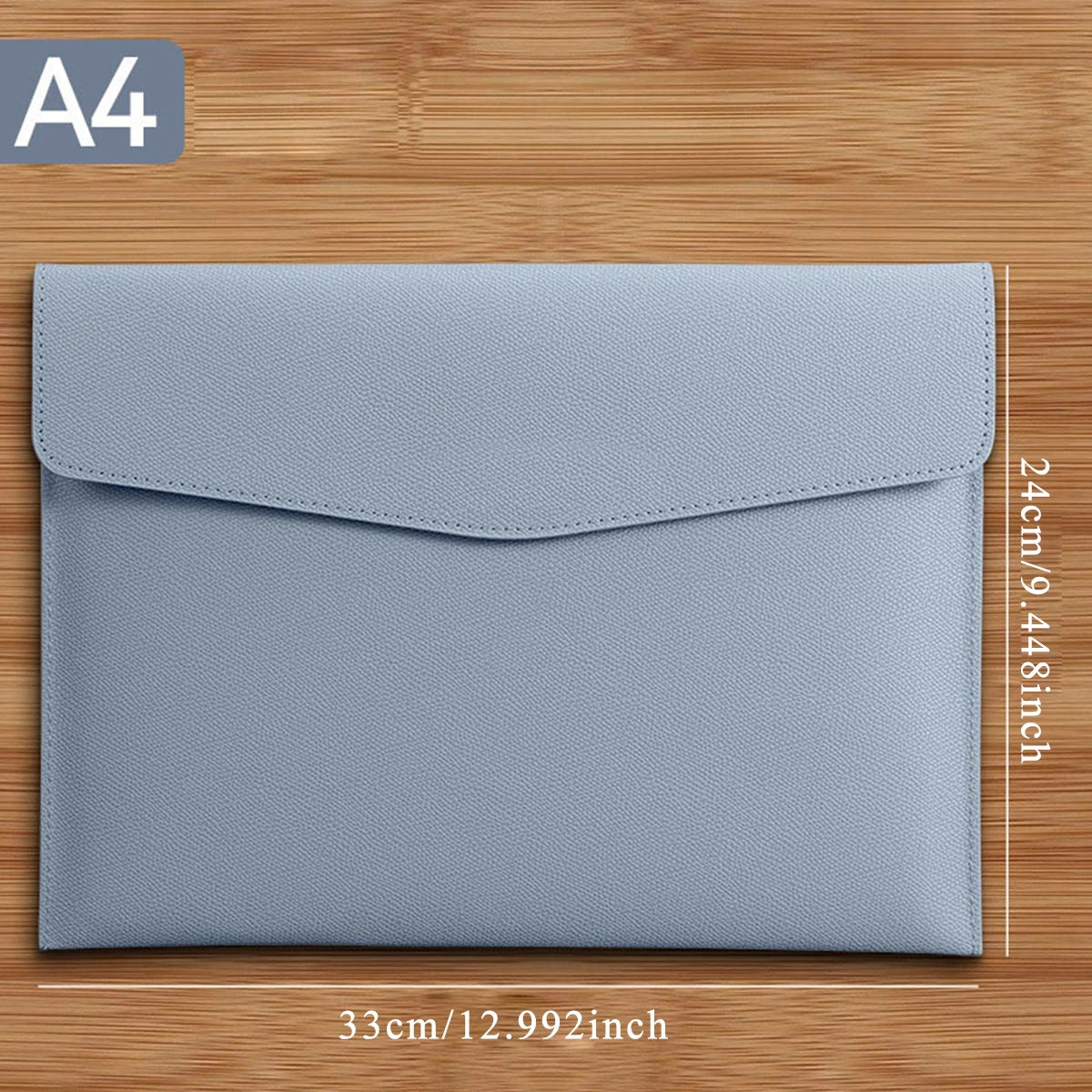 A4 PU Leather File & Document Bag – Waterproof Business Briefcase for Office, School & Teachers