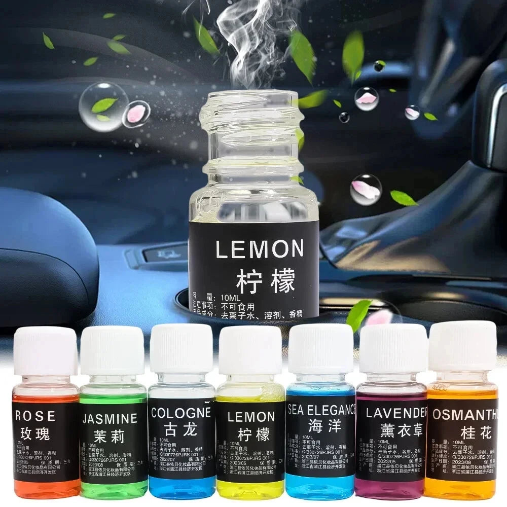 Jzah Shop Car Perfume Refill – Natural Essential Oil Air Freshener for Auto Aroma Diffuser