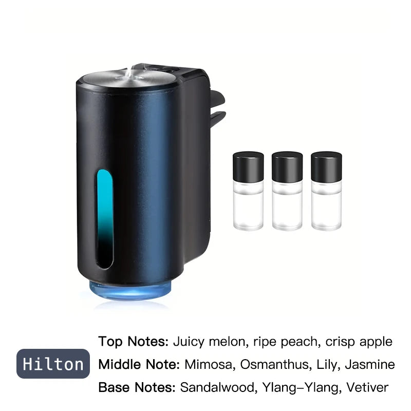 Jzah AI Smart Car Diffuser & Air Purifier - Aromatherapy Humidifier with Ionizer