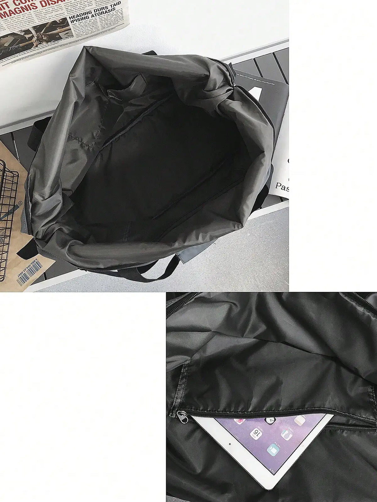 Jzah Shop|Large Capacity Nylon Travel Bag – Lightweight Sports, Fitness & Crossbody Luggage Bag