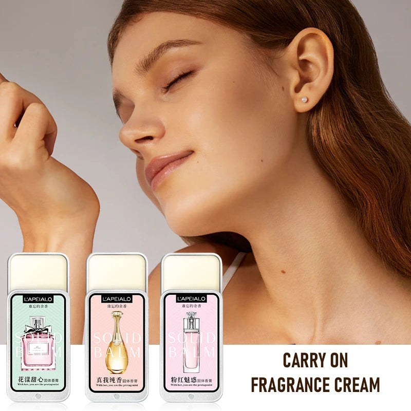 Jzah Women's Pheromone Solid Perfume Balm - Long Lasting Light Fragrance