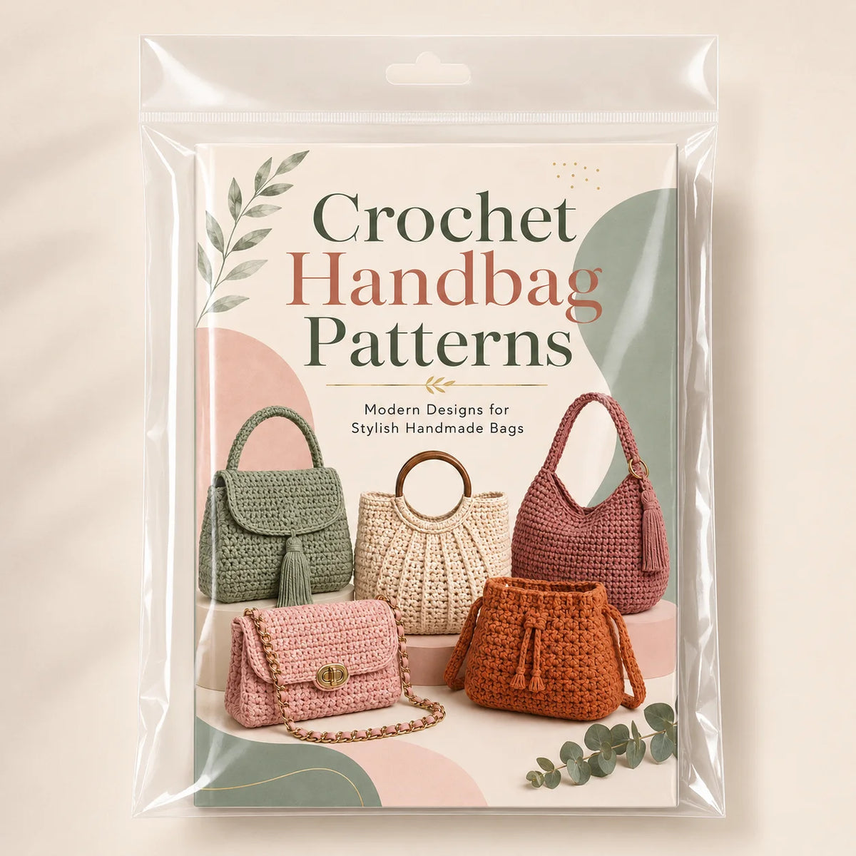 Jzah Shop|Crochet Handbag Patterns Book – A5 Beginner’s Guide to Handmade Purse Designs & Craft Projects
