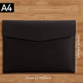 A4 PU Leather File & Document Bag – Waterproof Business Briefcase for Office, School & Teachers