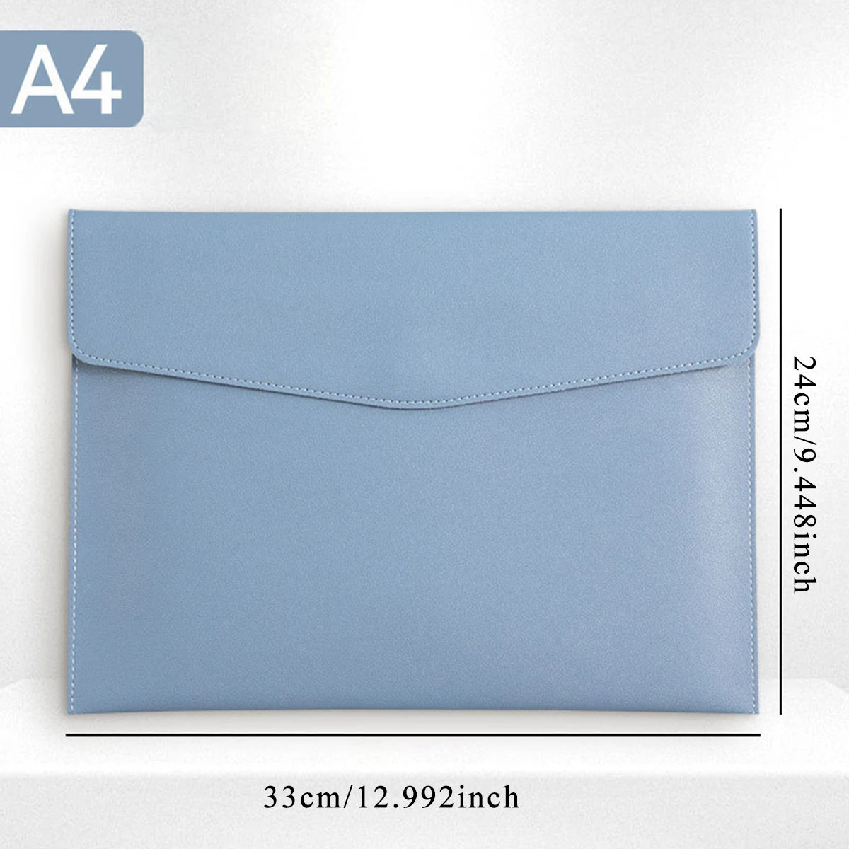 A4 PU Leather File & Document Bag – Waterproof Business Briefcase for Office, School & Teachers