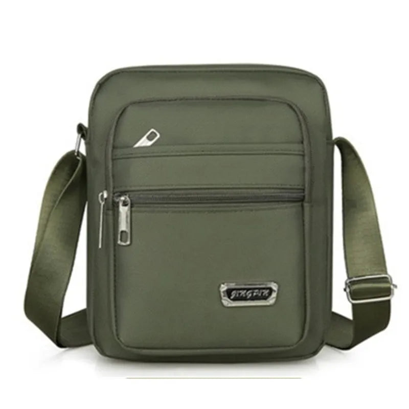 Men's Nylon Crossbody Shoulder Bag – Large Capacity Waterproof Business & Leisure Handbag