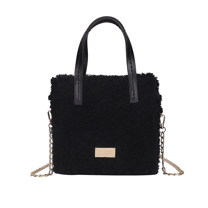 DIY Knitting Crochet Bag Making Kit – Hand-Knit Woven Bag with Mesh Canvas, PU Leather & Metal Chain