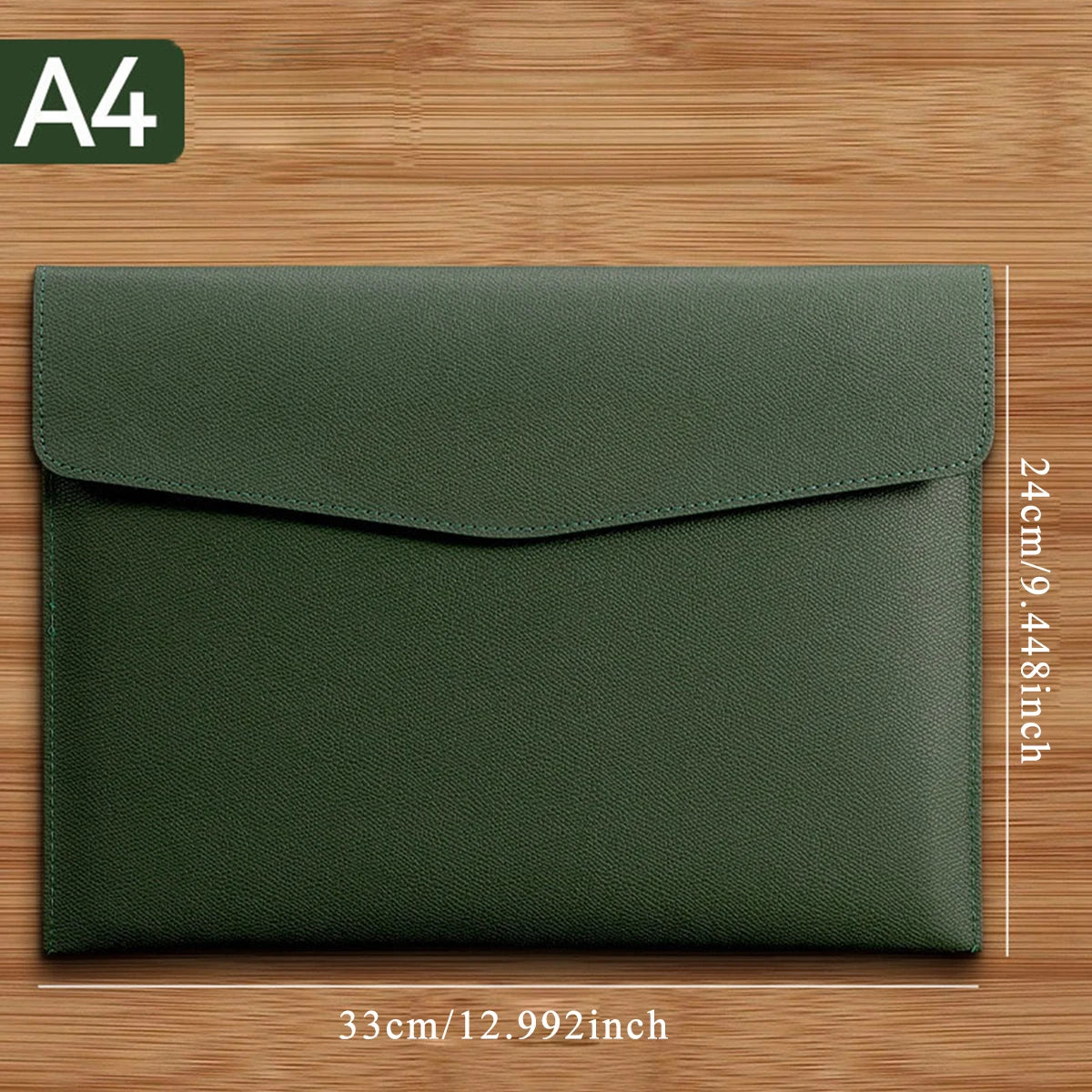 A4 PU Leather File & Document Bag – Waterproof Business Briefcase for Office, School & Teachers