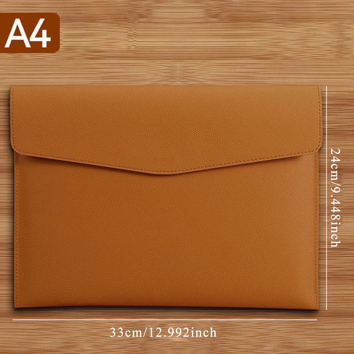 A4 PU Leather File & Document Bag – Waterproof Business Briefcase for Office, School & Teachers