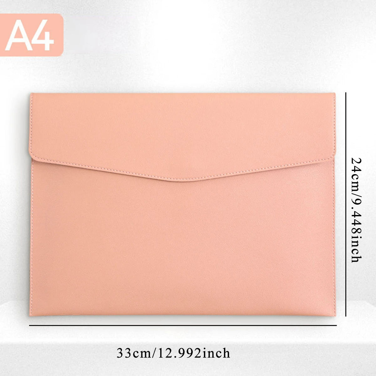 A4 PU Leather File & Document Bag – Waterproof Business Briefcase for Office, School & Teachers