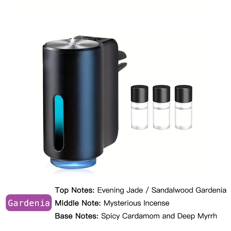 Jzah AI Smart Car Diffuser & Air Purifier - Aromatherapy Humidifier with Ionizer