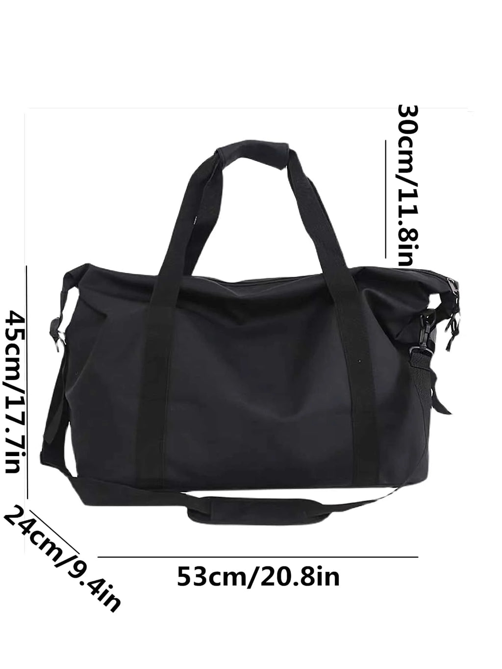Jzah Shop|Large Capacity Nylon Travel Bag – Lightweight Sports, Fitness & Crossbody Luggage Bag
