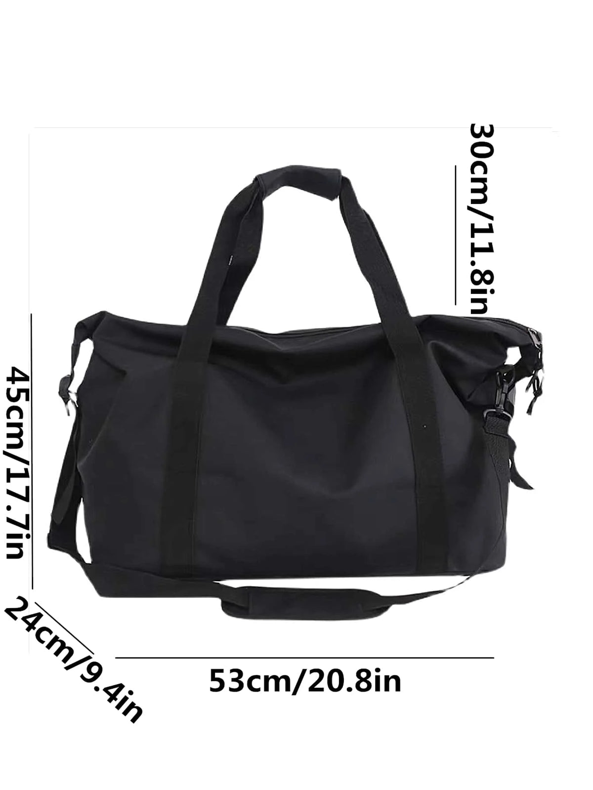 Jzah Shop|Large Capacity Nylon Travel Bag – Lightweight Sports, Fitness & Crossbody Luggage Bag