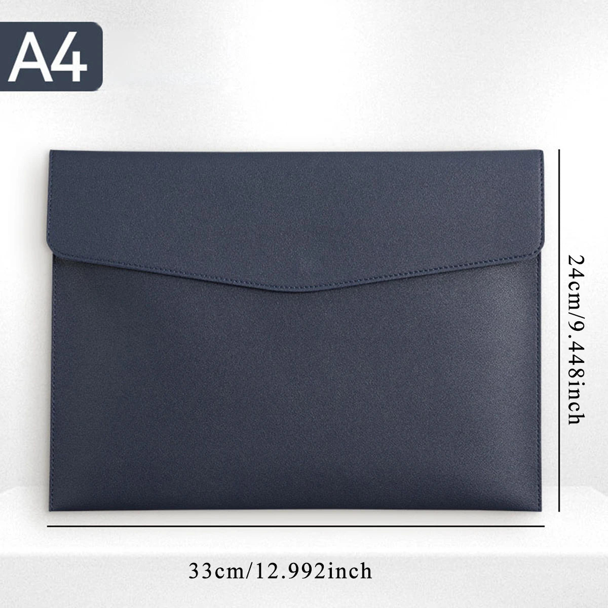 A4 PU Leather File & Document Bag – Waterproof Business Briefcase for Office, School & Teachers