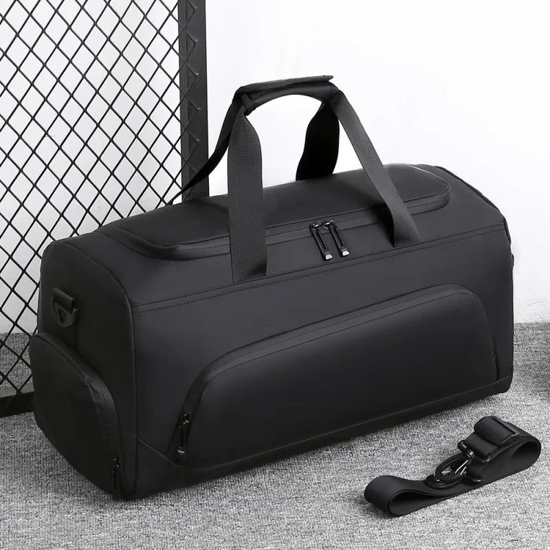 Large Capacity Sports Gym Duffel Bag – Multi-Compartment Travel Bag with Shoe Storage