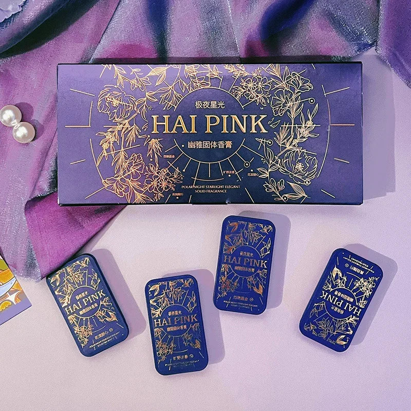 Jzah 4 Piece Solid Perfume Set - Floral & Fruity Scents